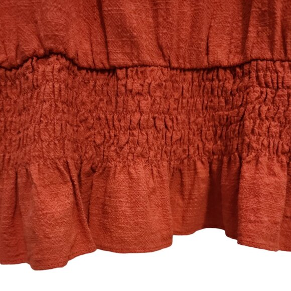 Women’s INC Medium Coral, no sleeves, 100% cotton, Halter Top - Picture 8 of 14